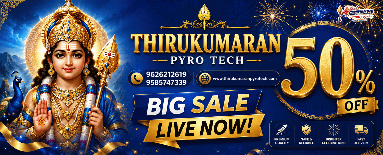 ThiruKumaran Pyrotech Sivakasi Crackers – Premium Sivakasi Fireworks