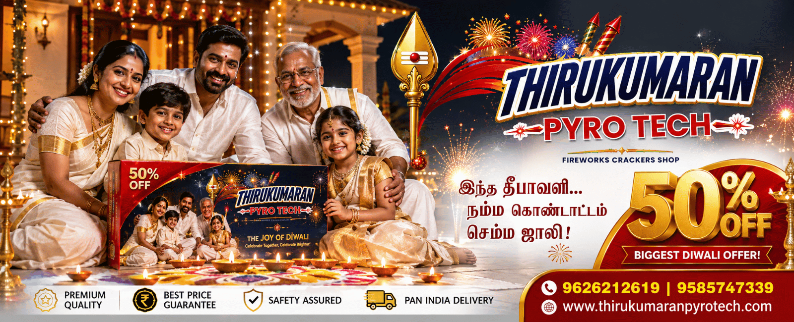 ThiruKumaran Pyrotech Sivakasi Crackers – Premium Sivakasi Fireworks